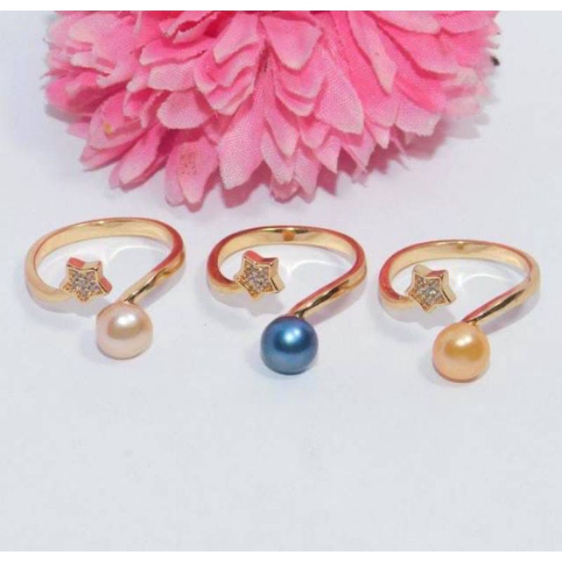 Cincin mutiara Lombok asli || model bintang