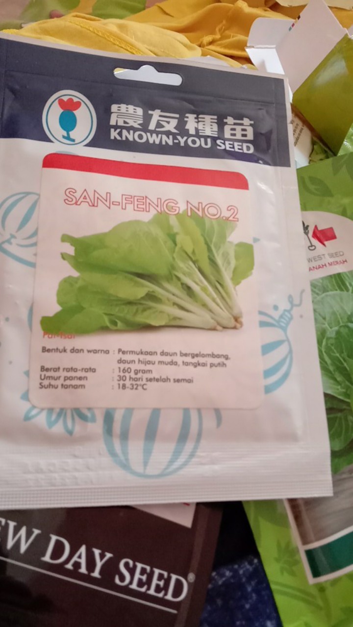 Benih Sawi San Feng - 10 Gr - Known You Seed  Berkualitas - Banuata