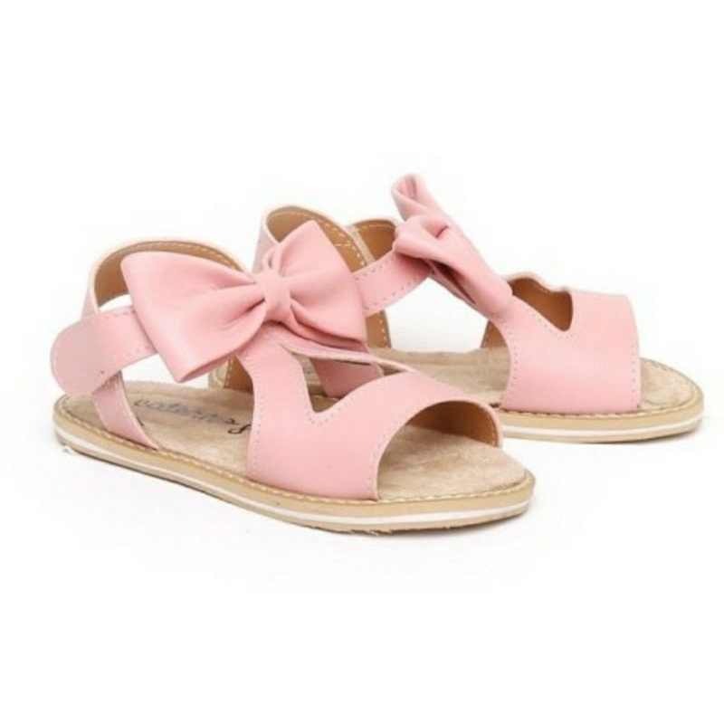 Sepatu Baby IMPOR / Sendal Bayi Balita Anak perempuan Lucu Usia 1 2 3 Pink, 22