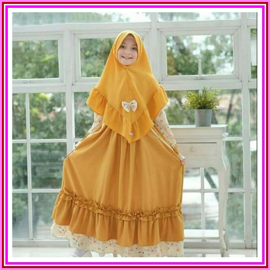 Gamis Anak Perempuan Terbaru 7 8 Tahun Kekinian Motif Kotak Kotak Ootd Anak Pakaian Anak Baju Anak S