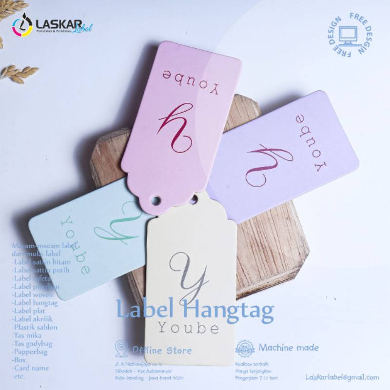 hangtag tebal 700 gsm, free desain