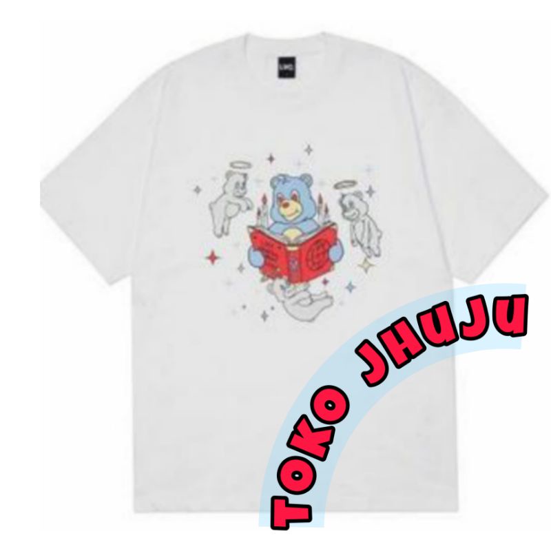 Baju T shirt Heeseung Engene style Ghost bear print DTF