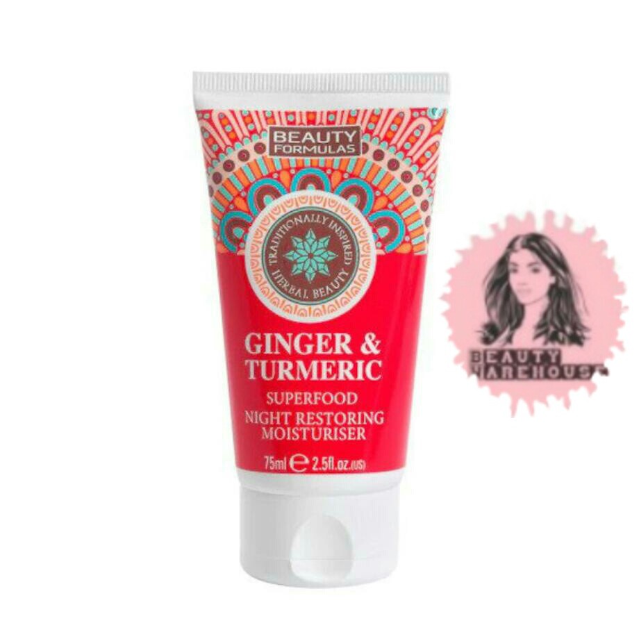 

Beauty Formulas Ginger & Turmeric Night Restoring Moisturiser - 75ml.