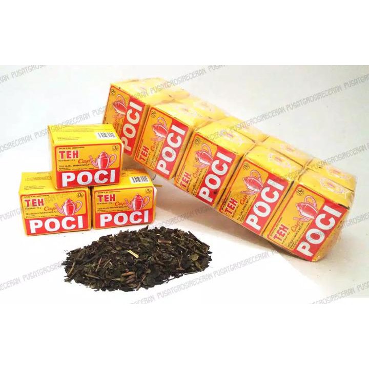 

Store Snack Teh Cap Poci 1 Slop isi 10 pcs Kemasan 40 gram( Teh Tubruk Tradisional Dengan Bunga Mata