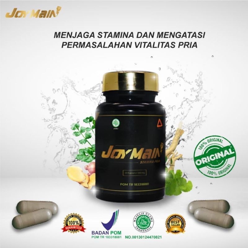 100% ASLI Joymain - Joy Main Asli Original Obat Herbal Penambah Stamina Pria Asli Tahan Lama 100% Or