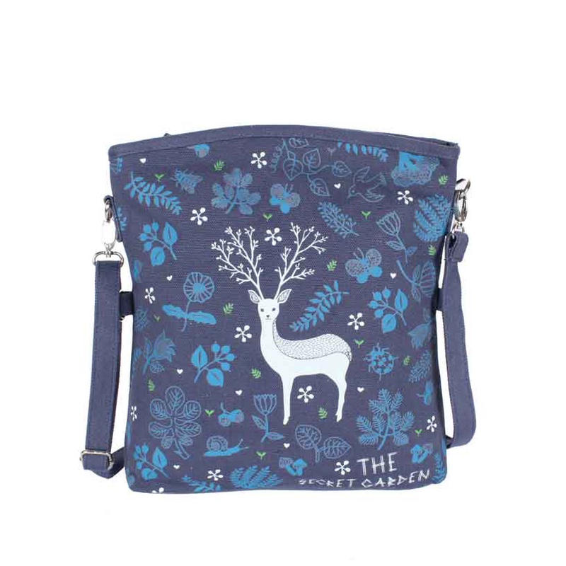 Navy Deer Tas Selempang Wanita Kanvas Branded