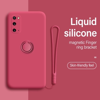 Soft Case Silikon Dengan Ring Holder Magnetik Untuk