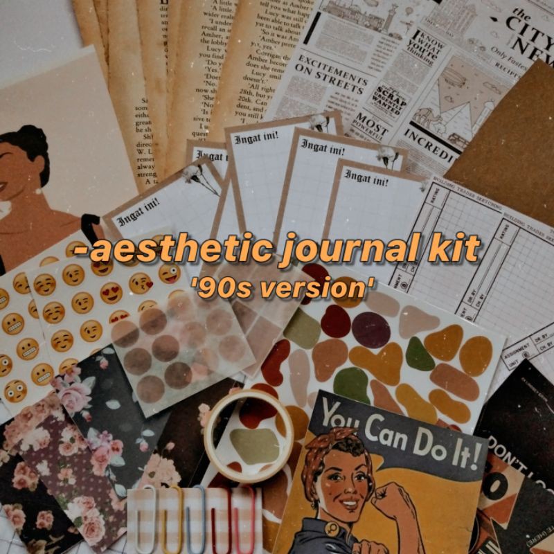 

Journal Kit / Bujo Kit / Journal aesthetic 90s vintage