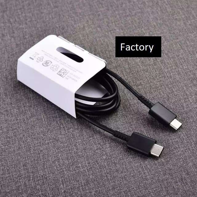 ORIGINAL KABEL DATA SAMSUNG S21 FE NOTE 20 ULTRA CABLE USB TYPE C TO TYPE C