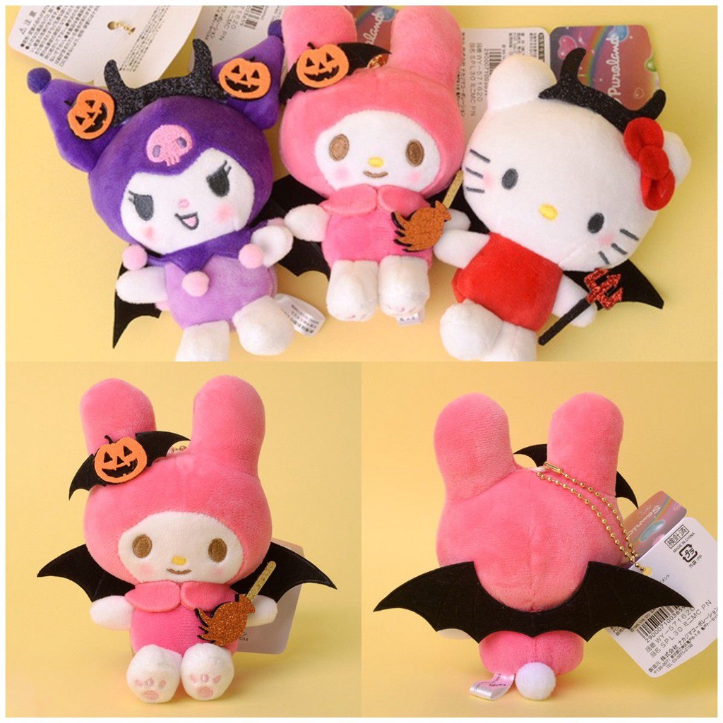 Liontin Boneka Plush Kuromi Devil And My Melody Kecil Ideal Kostum Halloween Untuk