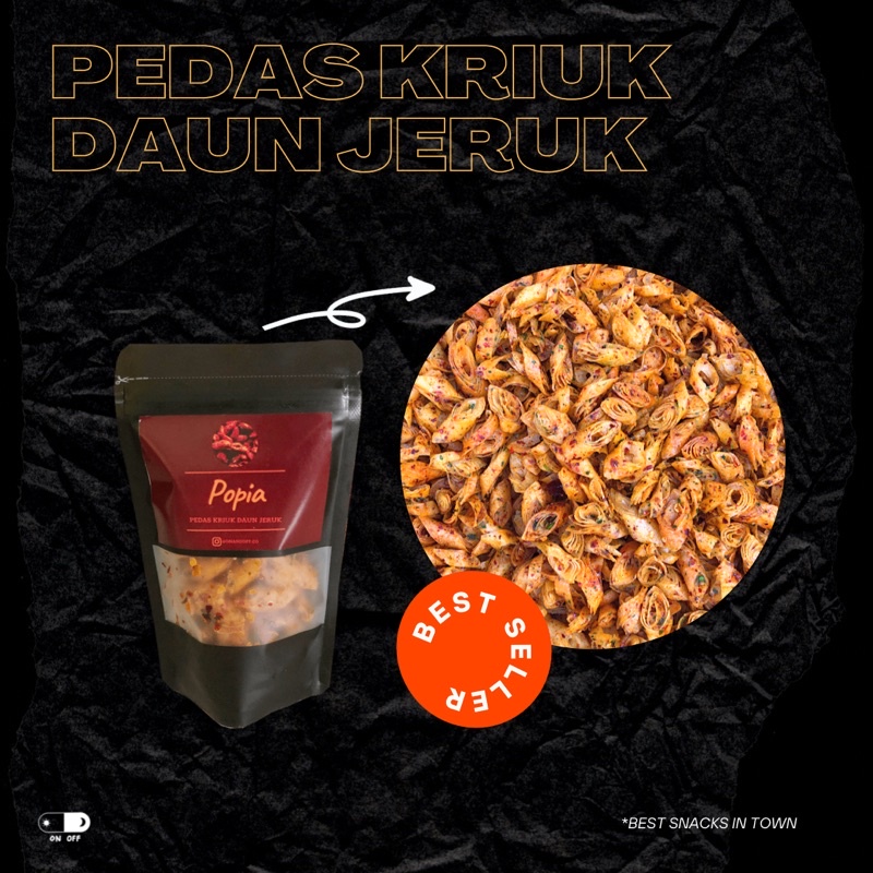 Popia Pedas Kriuk Daun Jeruk (220 gr)