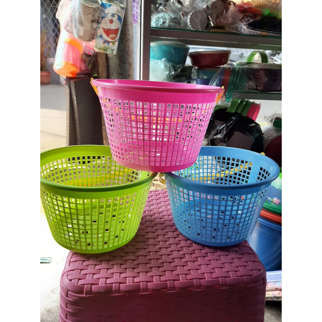 Keranjang sabun mini bulat / Keranjang mini bulat / Keranjang plastik