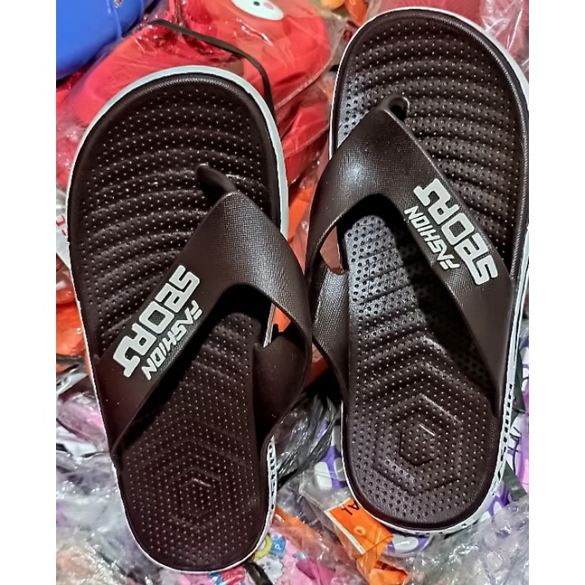 Sandal fashion pria Sendal sport laki model japit Selop import pria