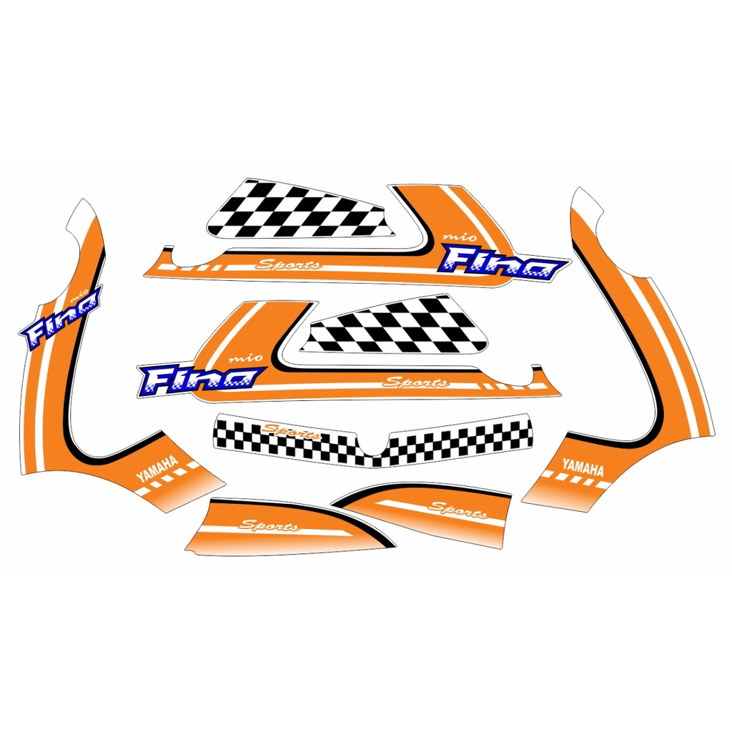 STRIPING STIKER STANDAR FINO KARBU OLD