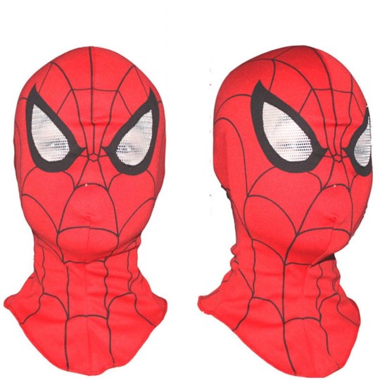 topeng spiderman kain bahan new mask spider man Anak Dewasa Pria Wanita Kostum Halloween Pesta party
