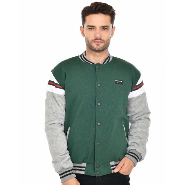Superblank - Jaket Varsity - Green - Unisex
