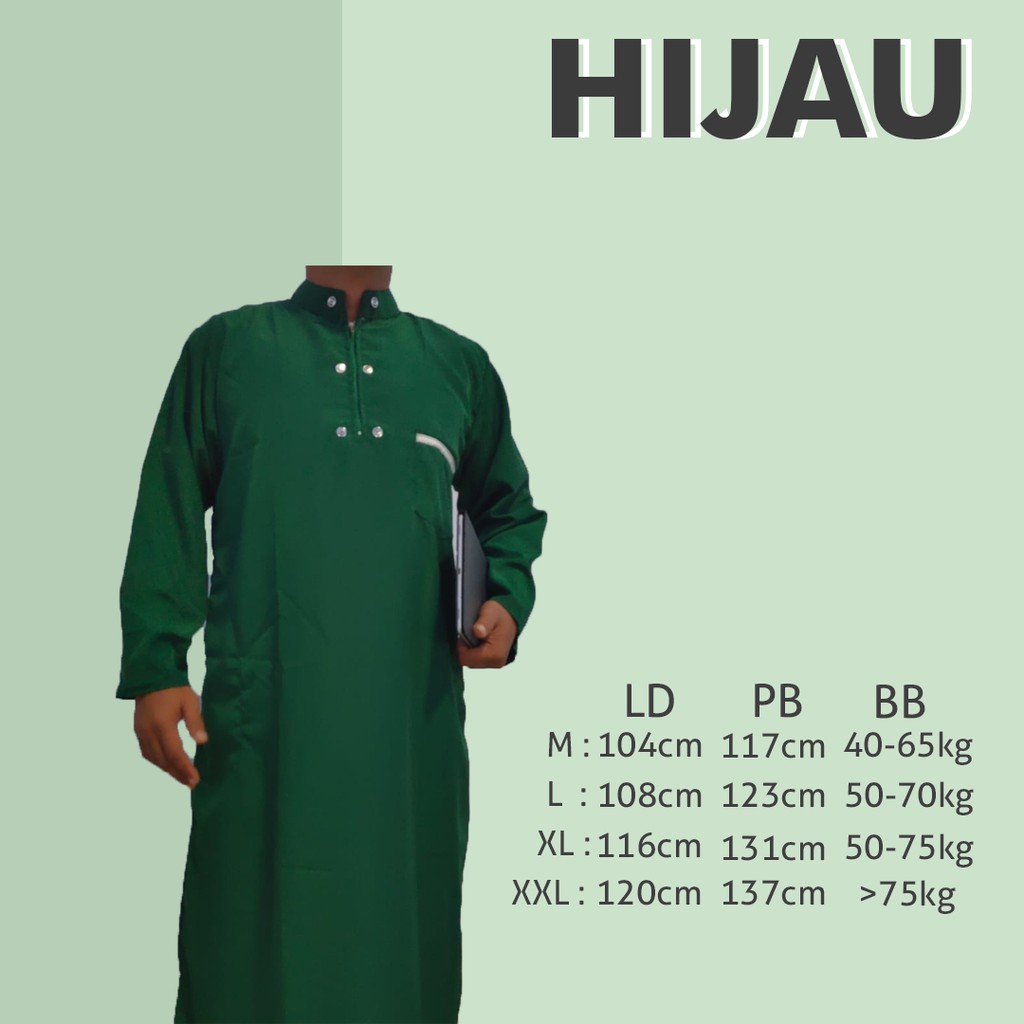 Jual Gamis Jubah Pria Muslim Jubah Sholat Alharbi Terbaru Kualitas