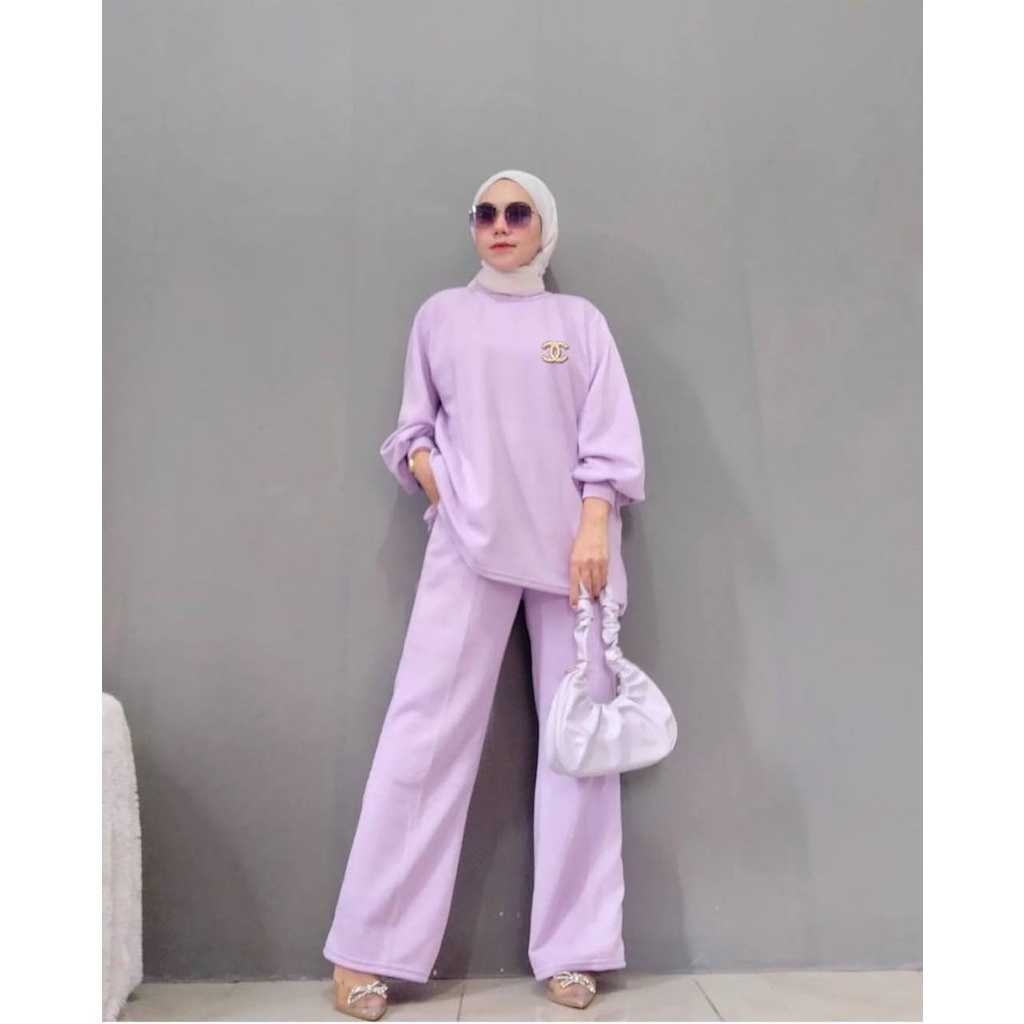 ELDE 12 - SET RONA (XL - XXL - XXXL) JUMBO BAHAN KNIT IMPORT TEBAL + CELANA, NO BROSS