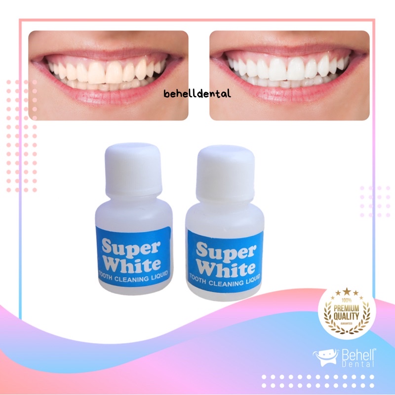 Pemutih Gigi Ampuh Super White / superwhite / obat penghilang karang gigi/ aman / cepat