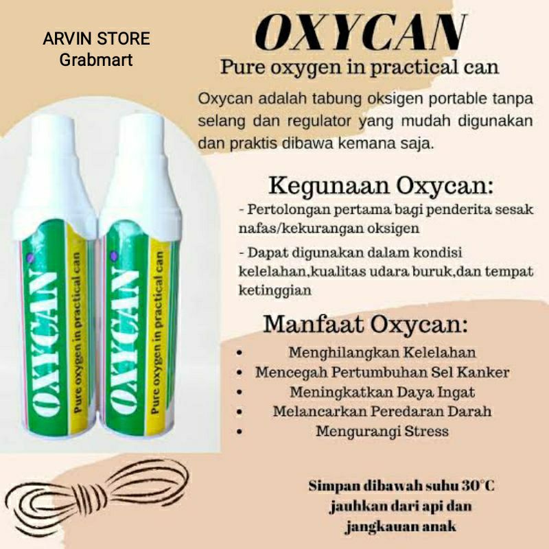 OXYCAN OKSIGEN PORTABLE 500CC / OXYCAN ORIGINAL