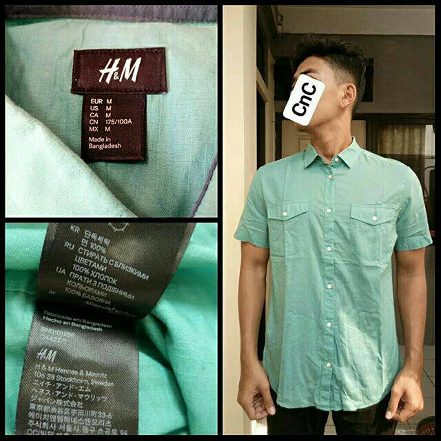 KEMEJA H&M , KEMEJA HNM,  HNM ORIGINAL , KEMEJA BRANDED