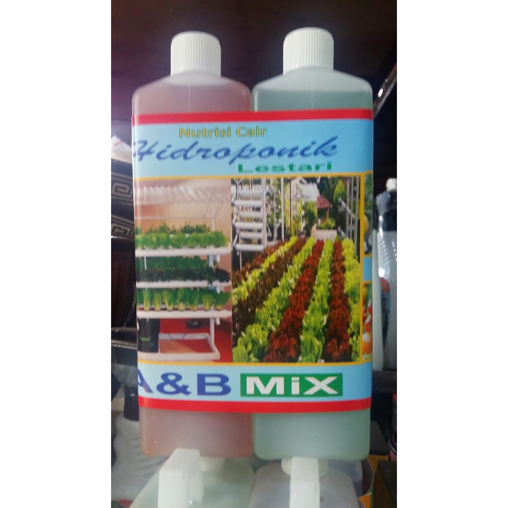 

Pupuk Hidroponik AB Mix Cair 1 L larutan A 1 L larutan B Diskon