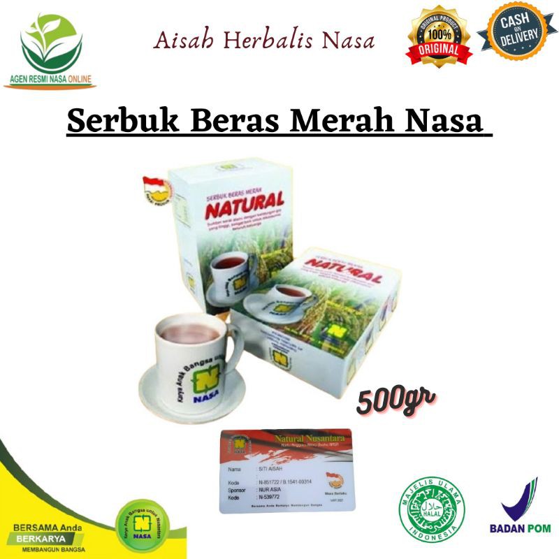 

SERBUK BERAS MERAH NASA 500gr