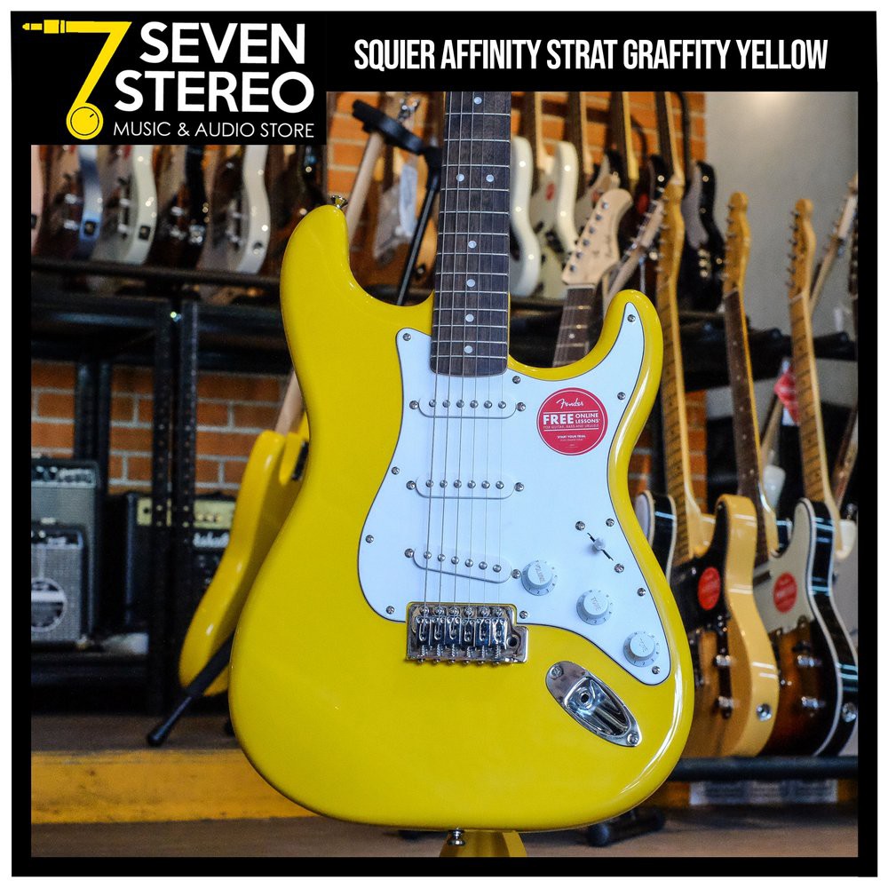 Squier Affinity Stratocaster Grafitti Yellow