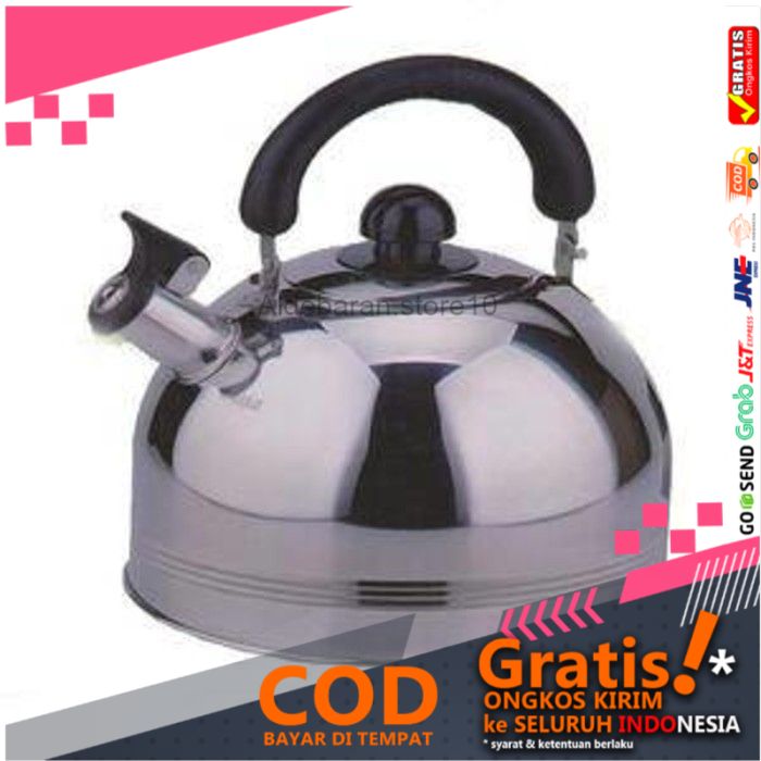 Teko siul Kettle ceret 3Liter UTU HK-07 Stainless Steel ald21
