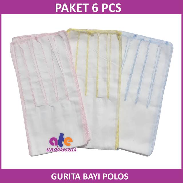 AT120-(Paket 6 pcs) Gurita Bayi motif dan polos