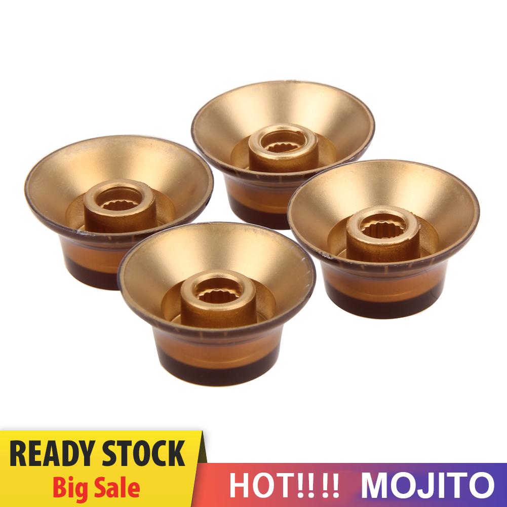 4pcs Knob Kontrol Volume Nada Bahan Akrilik Untuk Lp Sg Gitar Elektrik