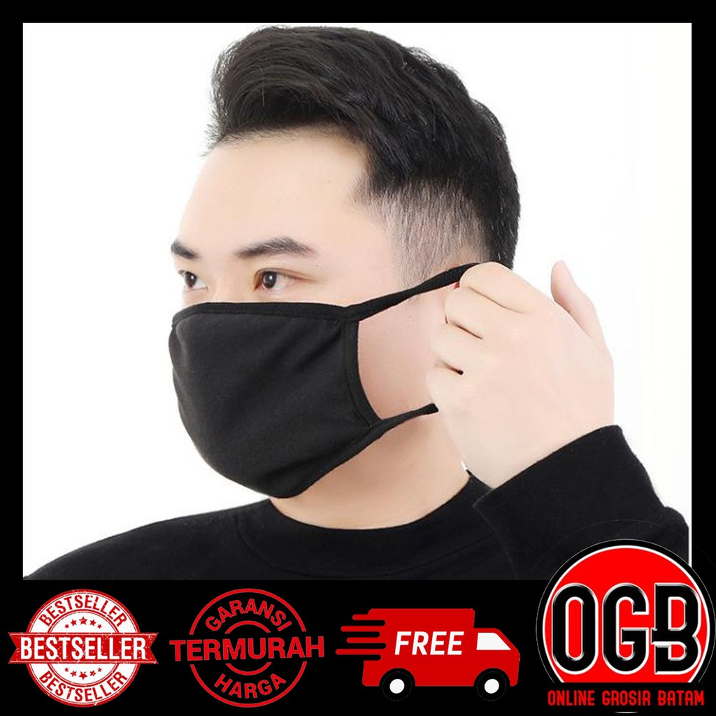 Onlinegrosirbatam I Kesehatan Masker Hitam Idol Korea Terbaru