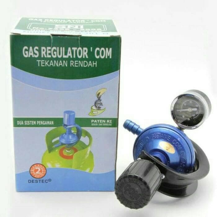 STARCAM REGULATOR GAS PUTAR PLUS PENGAMAN LPG ANTI BOCOR U 12M DENGAN JARUM METER GAS COM SUPER AMAN TERMURAH