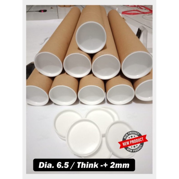 

CONES SELONGSONG PACKING PAPER TUBE GRATIS TUTUP PUTIH DIAMETER 6.5 CM