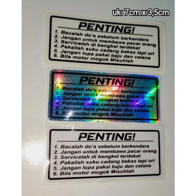 sticker printing PENTING