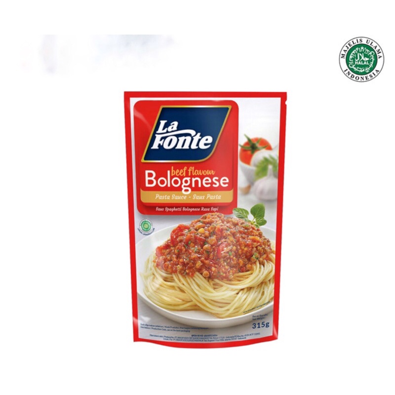 La Fonte Pasta Sauce Bolognese 315 gr Saus Spaghetti Saos Lafonte