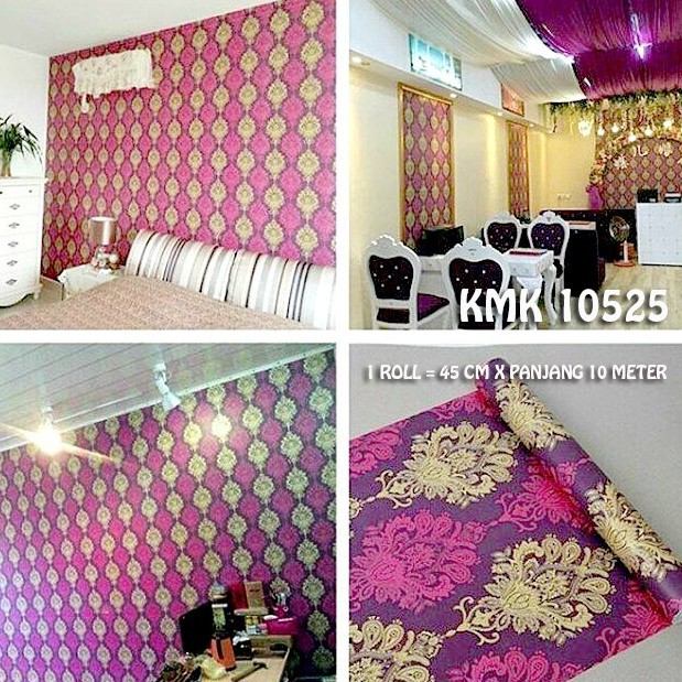 WALLPAPER STIKER 10METER X 45 CM WALLSTICKER KMK 10525 STIKER DINDING TRIBAL CLASSIC