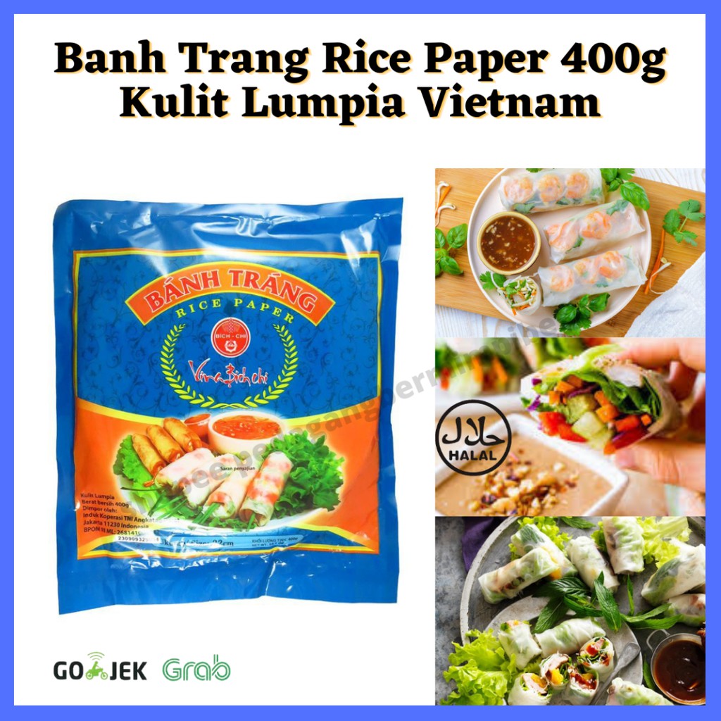 

Banh Trang Rice Paper 400gr 22cm | Kulit Lumpia Vietnam | Rice Paper