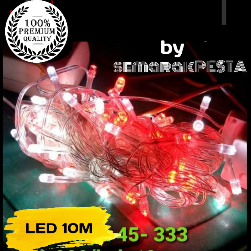 (10meter) lampu LED merah putih, lampu LED murah, lampu LED kecil,lampu tumbler merah putih