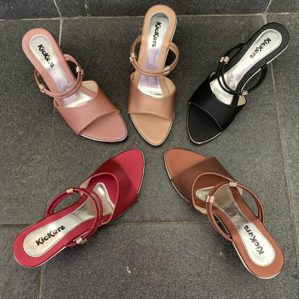 PUTRI HEELS 2 HIGH HEELS SANDAL SENDAL SLOP CEWEK WANITA LARIS MURAH SEMIGLOW POLOS SANDAL HIGH HEELS WANITA GLITER 5cm HAK LANCIP TERBARU KEKINIAN SENDAL HELS PUMP PEREMPUAN DEWASA SLOP MEWAH ELEGAN TERBARU