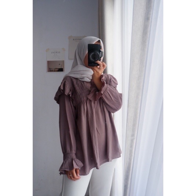 Blouse rayon crinkle import