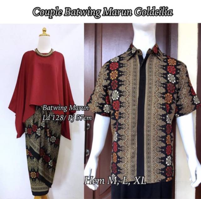 BATWING COUPLE/KEBAYA COUPLE/KEBAYA KUTUBARU