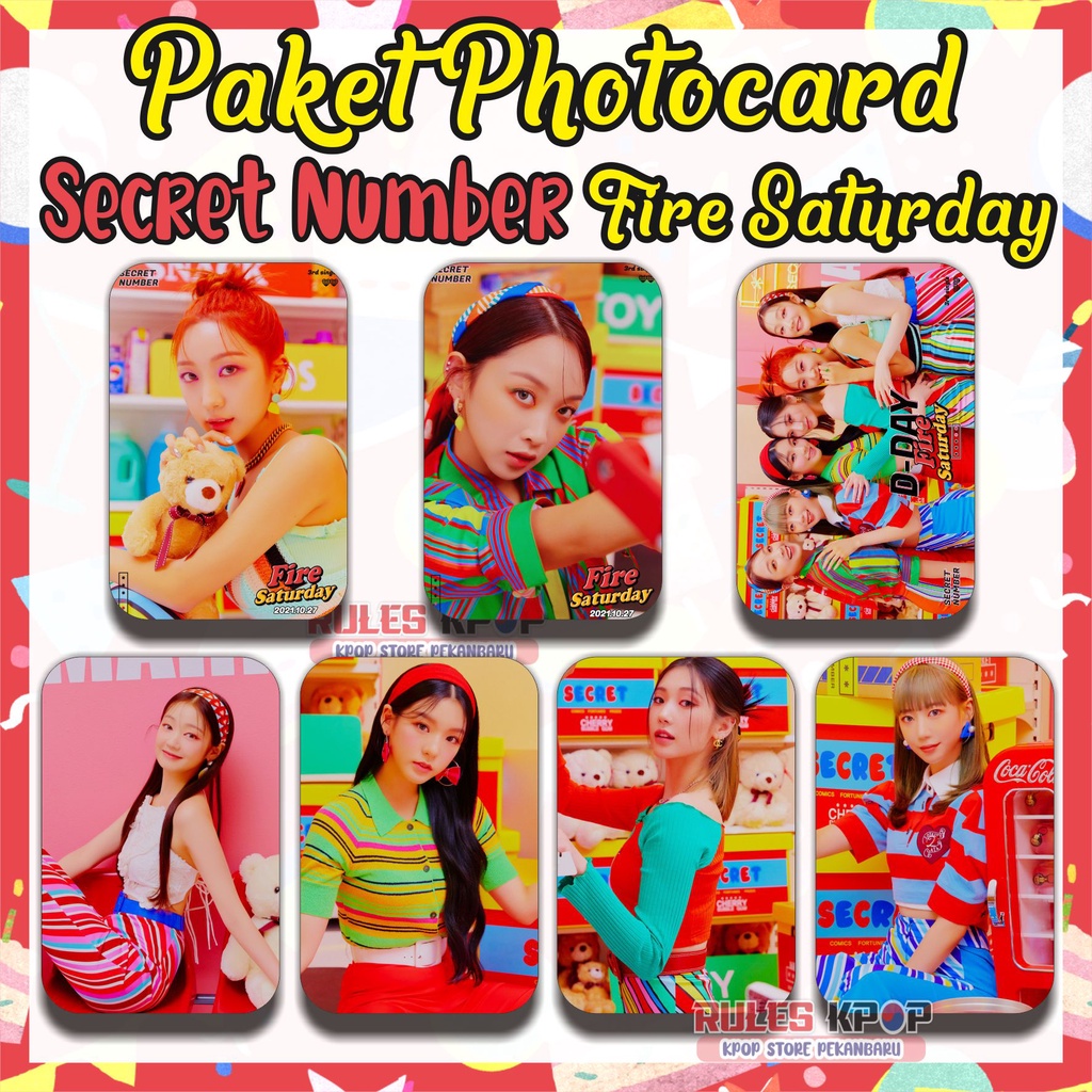 7 lbr - (READY STOCK) PHOTOCARD SECRET NUMBER FIRE SATURDAY POLAROID SECRET NUMBER SECRET NUMBER FIR