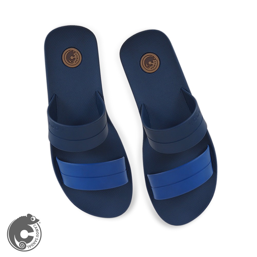 Eshajorii Sandal Slide Pria Kasual Full Karet - Men's Casual Slides Slipper