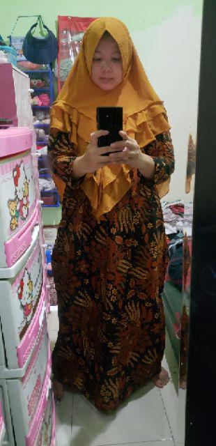 Batik Couple Keluarga Sania Ruffle Ori Ndoro Jowi Dnt Motif Manggar