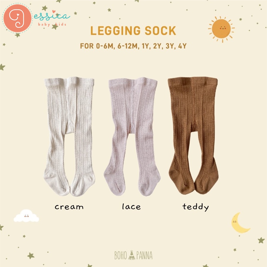 Bohobaby / Bohopanna Legging Sock (Legging Bayi)