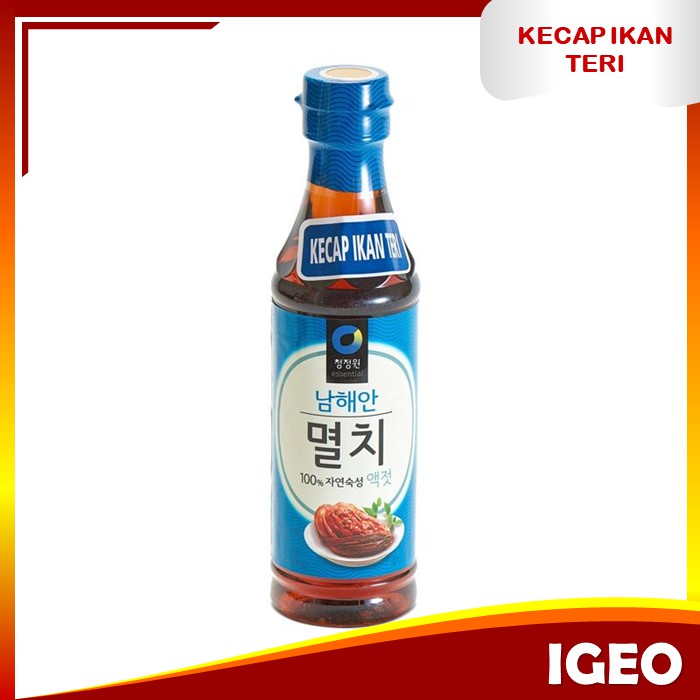 Chung Jung One Anchovy Sauce Saus Kecap Ikan Teri 500gr Import Korea Halal