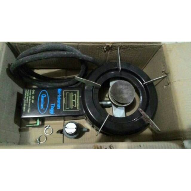KOMPOR GAS QUANTUM TEKANAN TINGGI HIGH PRESSURE TYPE QGC 121HP - DAPAT SELANG & KEPALA GAS