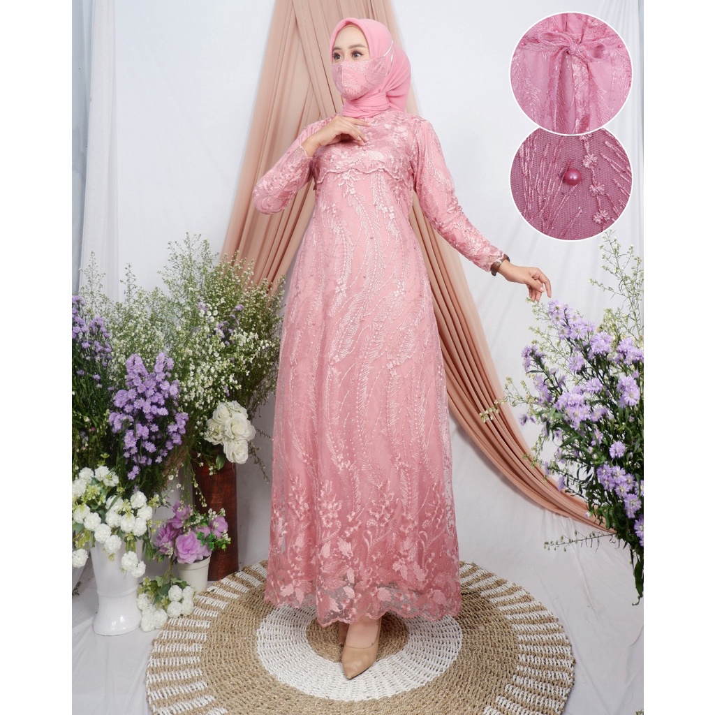 Gamis Aulia Novie / Gamis Pesta / Kebaya Gamis / Kebaya Wisuda / Kebaya Modern / Gamis Kebaya Modern