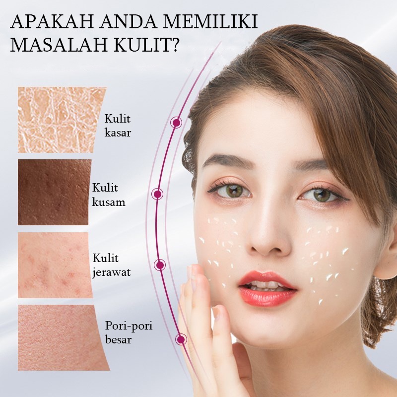 Scrub Wajah Lulur tubuh Face Peel Scrub Facial Muka Scrub Scrub   Peel Wajah 120g Facial Glowing Blackhead Cleanser Pengelupasan Wajah Pelembab Pemutih Mencerahkan Kulit